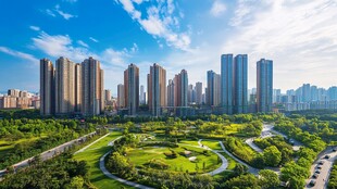 都市中的绿色生态景观