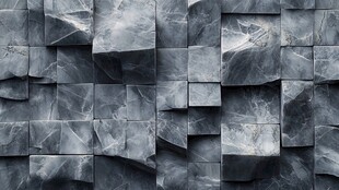 立体灰色方块纹理墙面