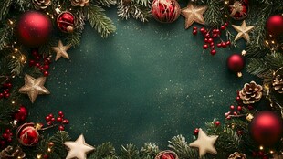 圣诞装饰边框 营造节日氛围