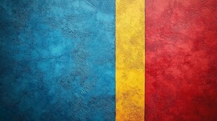 罗马尼亚国旗纹理背景图