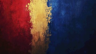 罗马尼亚国旗风格抽象背景