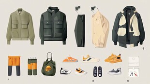 男士时尚服装及配饰展示