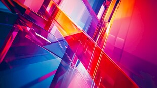 炫彩几何光影抽象背景图