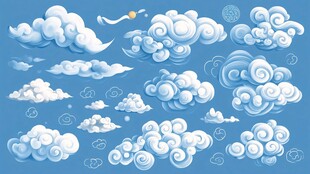 梦幻云朵图案集合