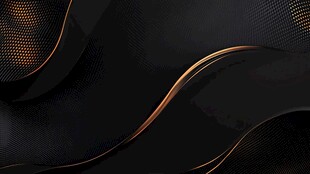 黑金质感曲线抽象背景图