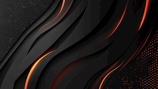 黑色炫光波浪抽象背景图