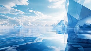 梦幻冰海景观 纯净之境