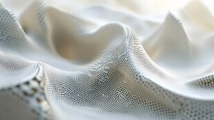 轻柔白色网眼织物纹理
