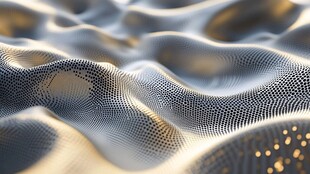 金属质感波浪形粒子纹理