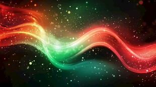 炫彩流动光线背景图