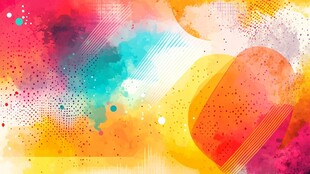 多彩抽象水彩艺术背景图