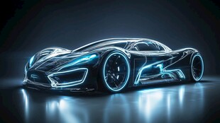 未来感炫酷概念跑车