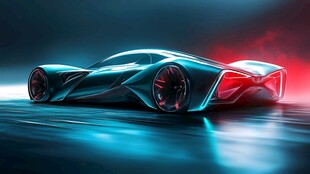 未来感炫酷概念跑车