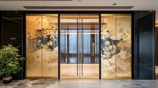 奢华中式风格入户门装饰