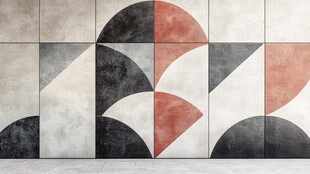 几何图案墙面装饰艺术