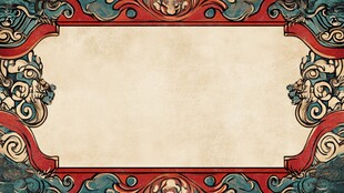 中式古典花纹边框背景图