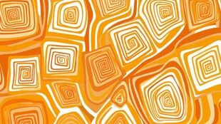 橙色几何图案抽象背景图