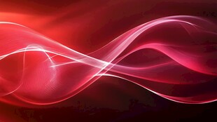 红色炫彩流动光线背景