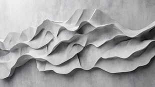 立体波浪墙面艺术装饰