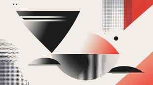 抽象几何图形艺术背景图