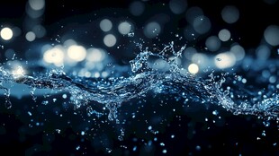 灵动水花 梦幻光影效果