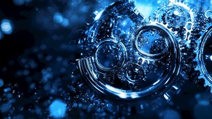 机械齿轮的科技梦幻画面