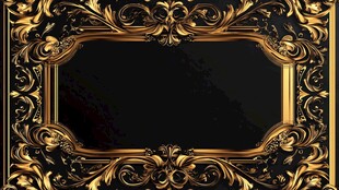 黑金奢华边框背景装饰图