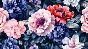 缤纷花卉图案 尽显自然之美