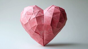 折纸爱心 精致的浪漫之作