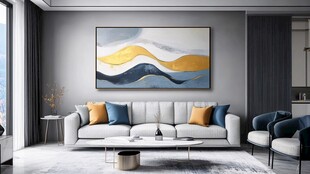 现代简约风客厅艺术装饰