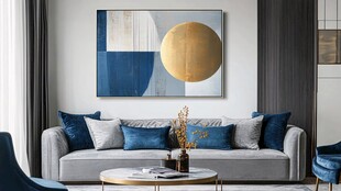 现代简约风客厅沙发一角