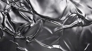 银色褶皱质感金属表面