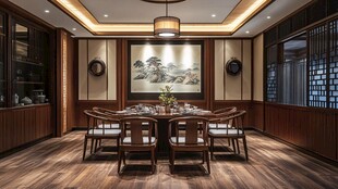 中式雅致餐厅 尽显古典韵味