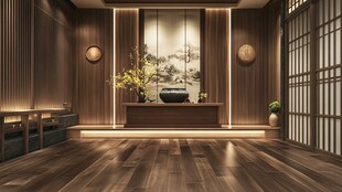 日式禅意客厅室内设计图