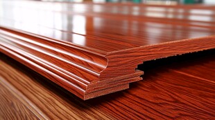 优质实木地板特写