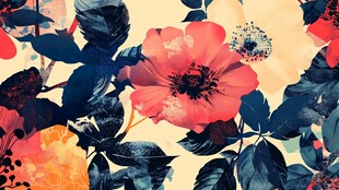 缤纷花卉图案 活力满满