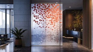 中式艺术玻璃打造雅致空间