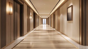 现代简约风格的酒店走廊