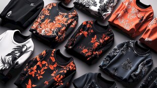 多彩印花卫衣时尚陈列