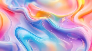 梦幻多彩流体纹理背景