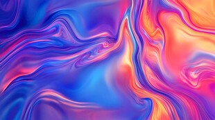绚丽流动色彩抽象背景图