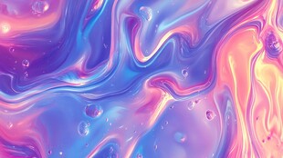 梦幻流体渐变色彩背景图