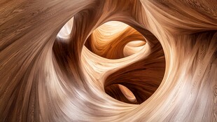 梦幻砂岩洞穴自然奇观