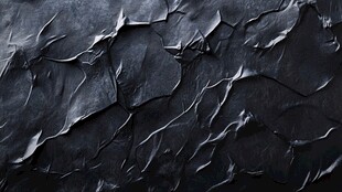 黑色褶皱纹理背景图