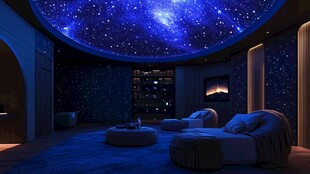 梦幻星空主题卧室空间