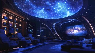 梦幻星空家庭影院空间