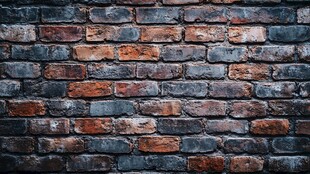 复古砖墙纹理背景图