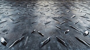 金属防滑板纹理特写