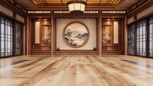 中式典雅厅堂室内空间