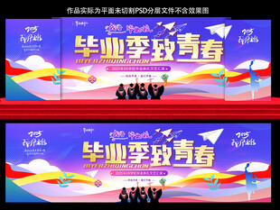 毕业季致青春宣传海报